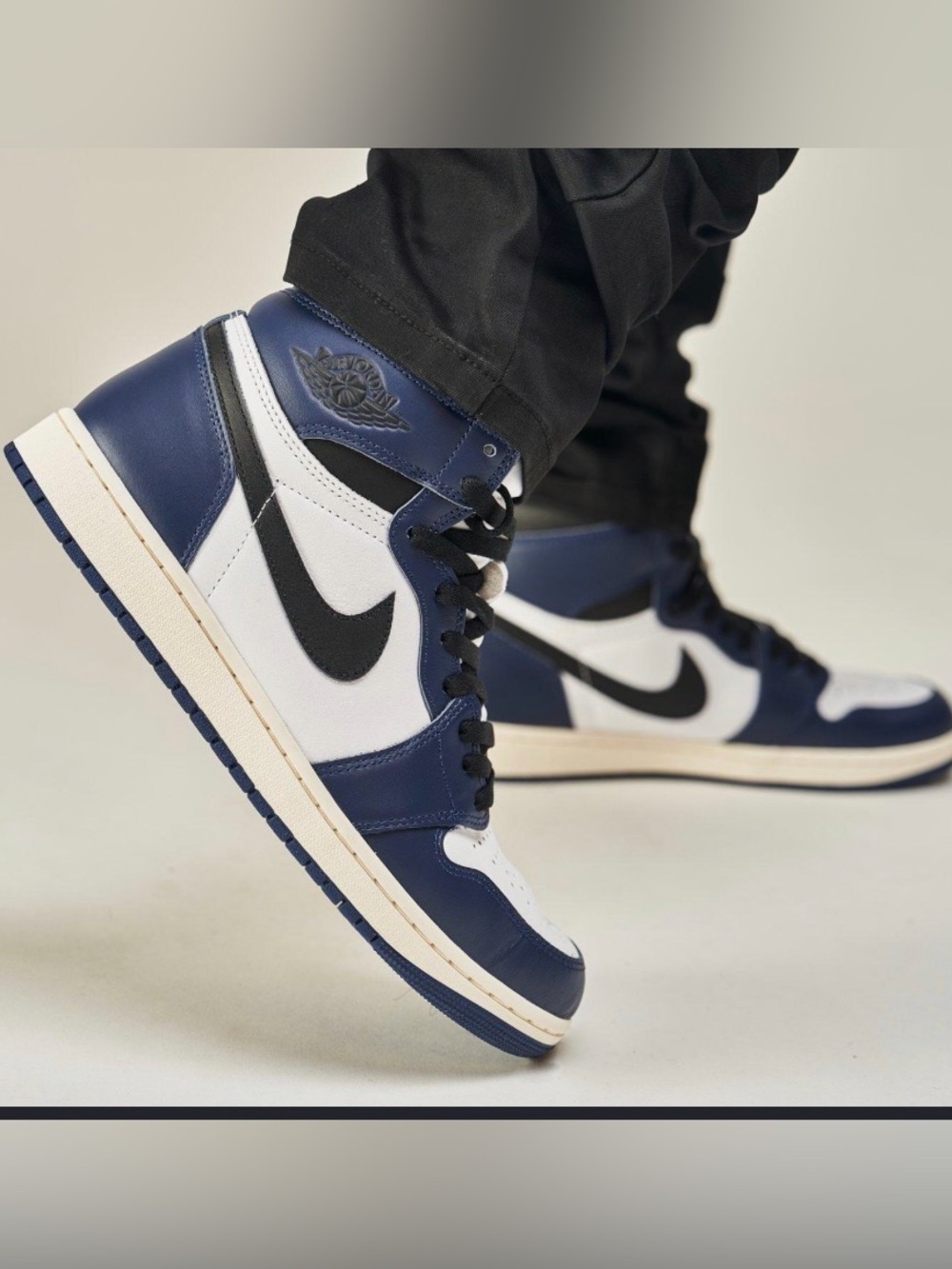 Air Jordan 1 High Top Midnight - Navy/White/Black